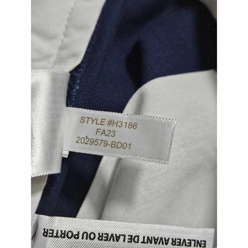 J.Crew Flex Straight Chino Pants Mens 38x32 Navy Blue Stretch Twill H3186 NEW